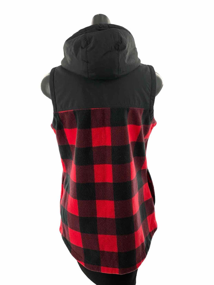 Columbia Size M Red Black Plaid Vest (Outdoor)