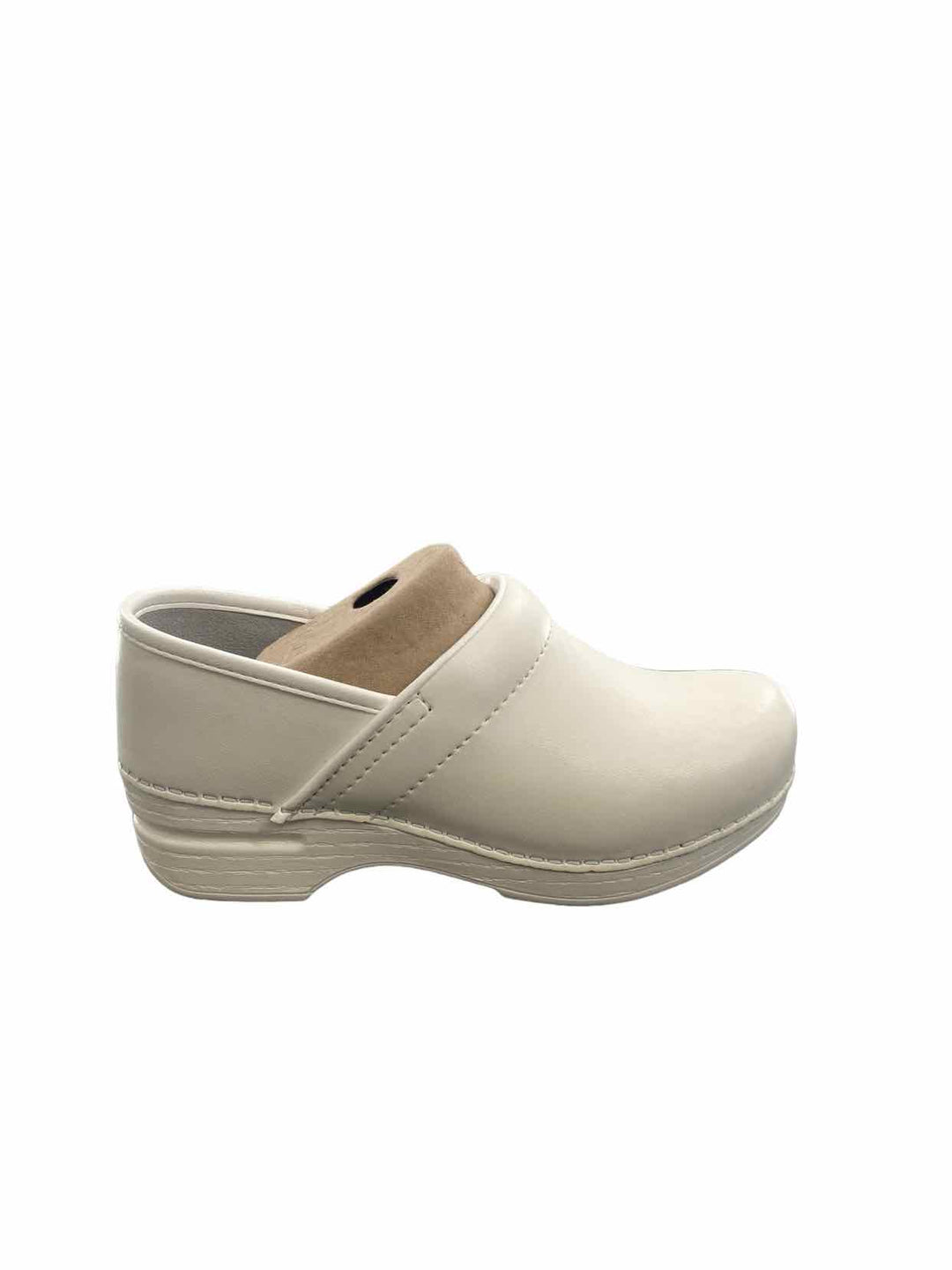 Dansko Shoe Size 36 White Leather Clogs