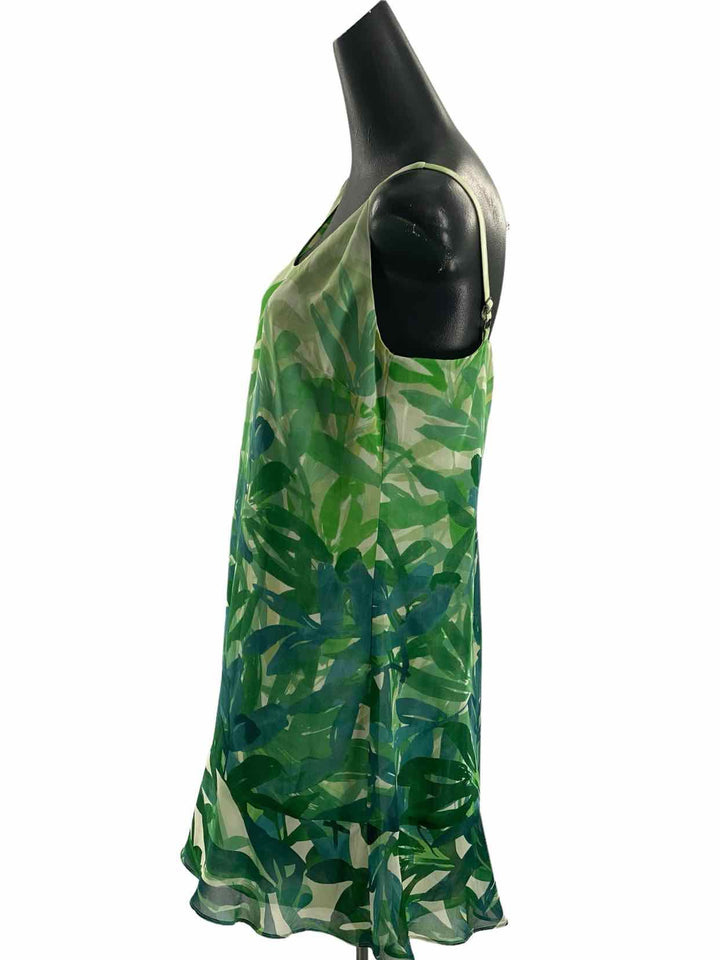 Cabi Size M Green Print Dress