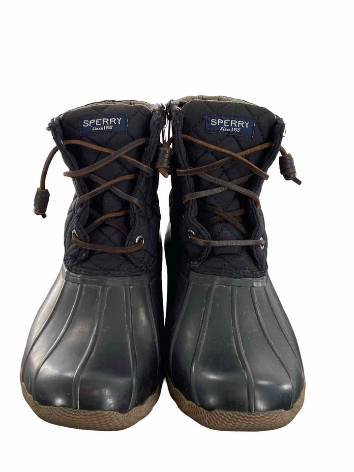 Sperry Shoe Size 7 Black Rain Boots(Ankle)