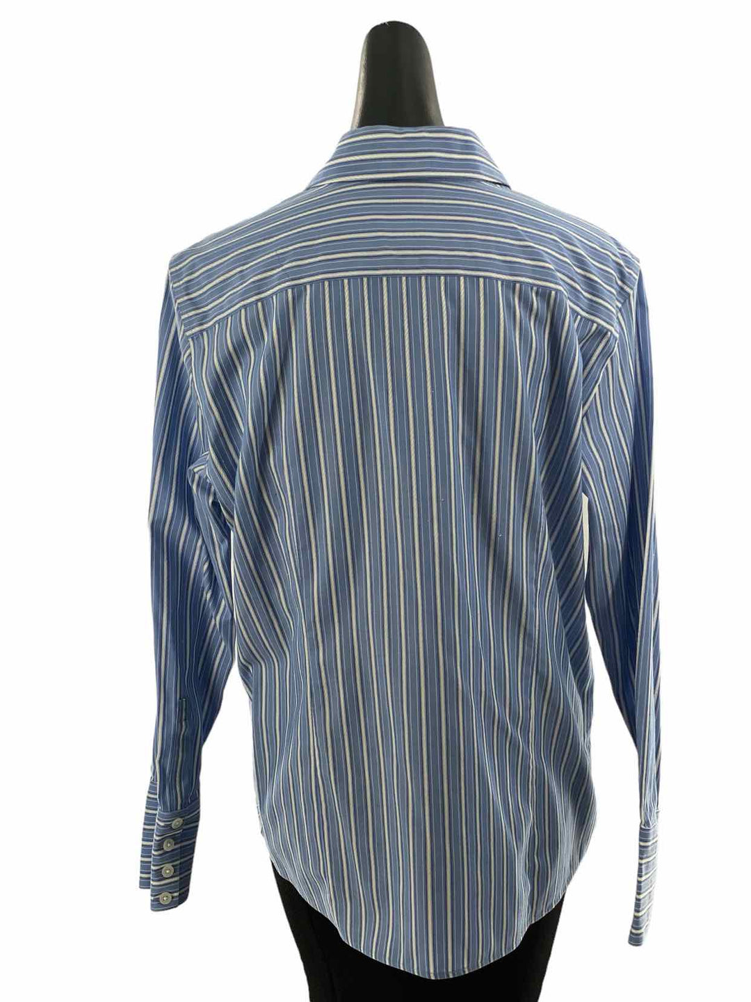 Eddie Bauer Size XL Baby Blue White Stripes Long Sleeve Shirts