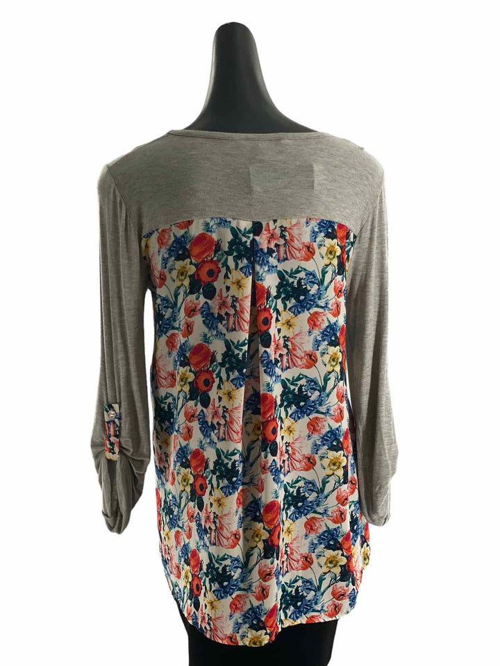 41 Hawthorn Size S Grey print Floral Long Sleeve Shirts