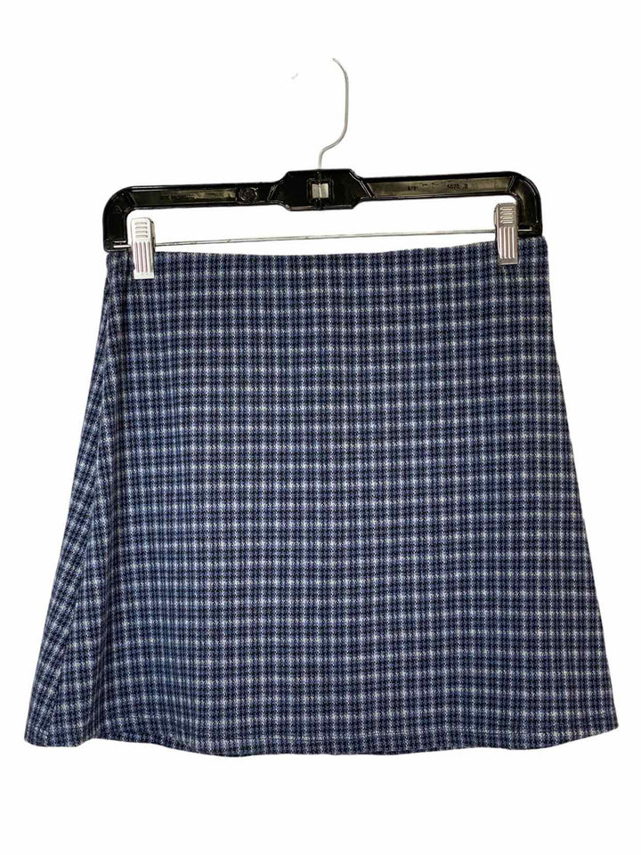 Urban Outfitters Size M Blue White Plaid Skirt