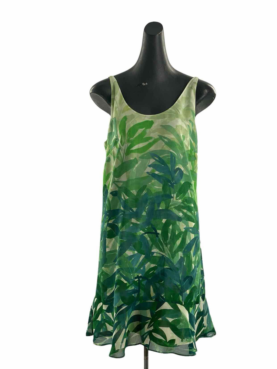 Cabi Size M Green Print Dress