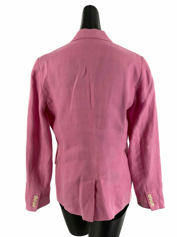 Ralph Lauren Size 10 Pink 100% Linen Jacket