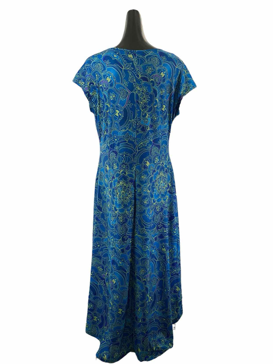 Noracora Size XL Blue Green Print NWT Dress