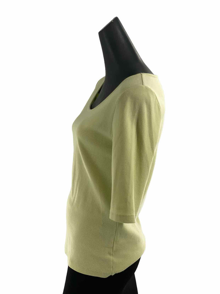 Soft Surroundings Size M Lime Green Short Sleeve Shirts