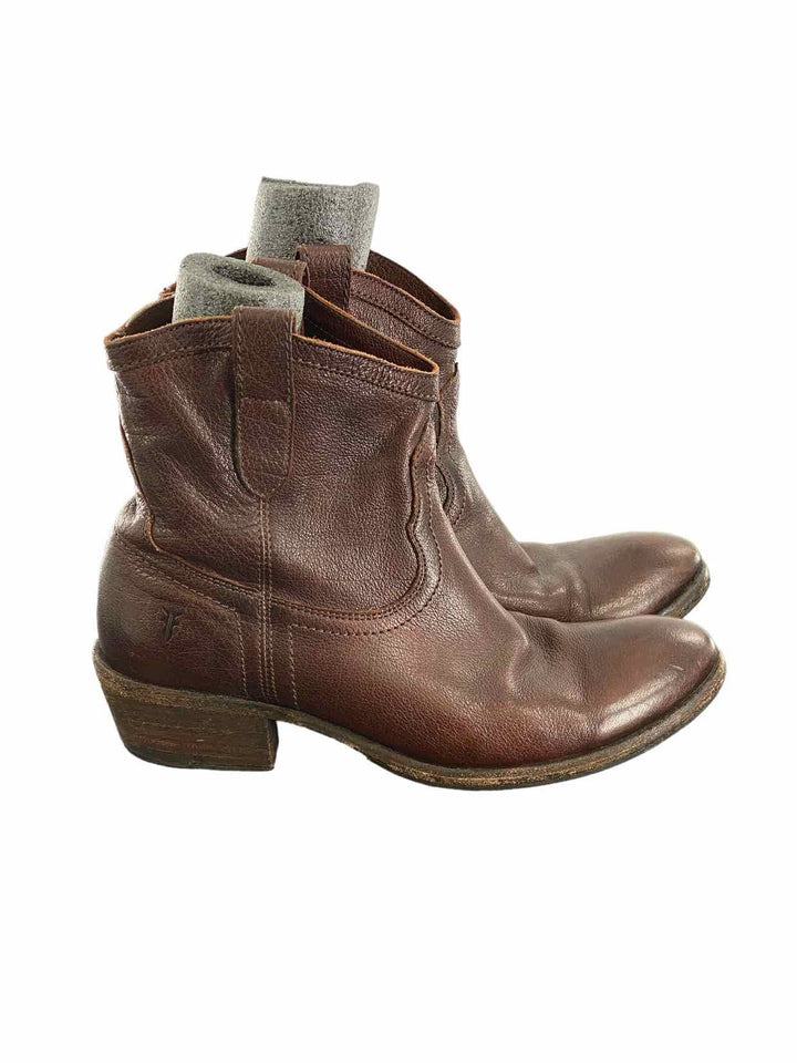 Frye Shoe Size 9 Brown Leather Boots(Ankle)