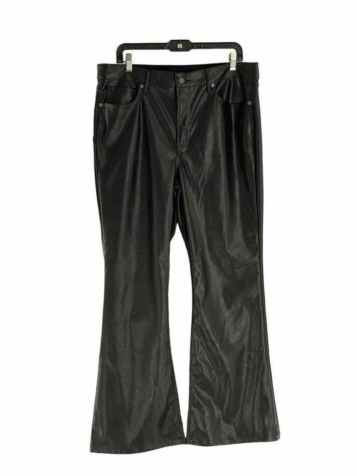 Gap Size 33/16S Black Faux Leather Pants