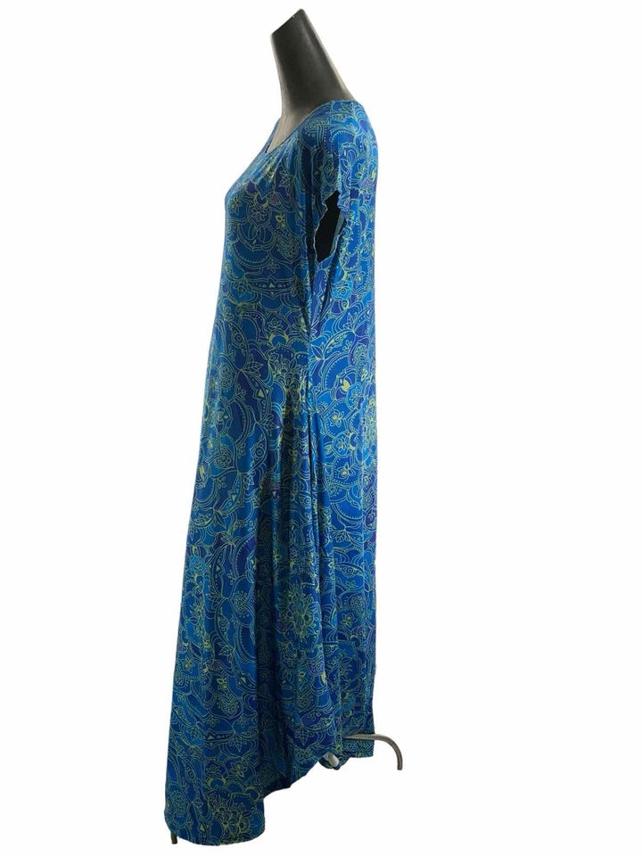 Noracora Size XL Blue Green Print NWT Dress