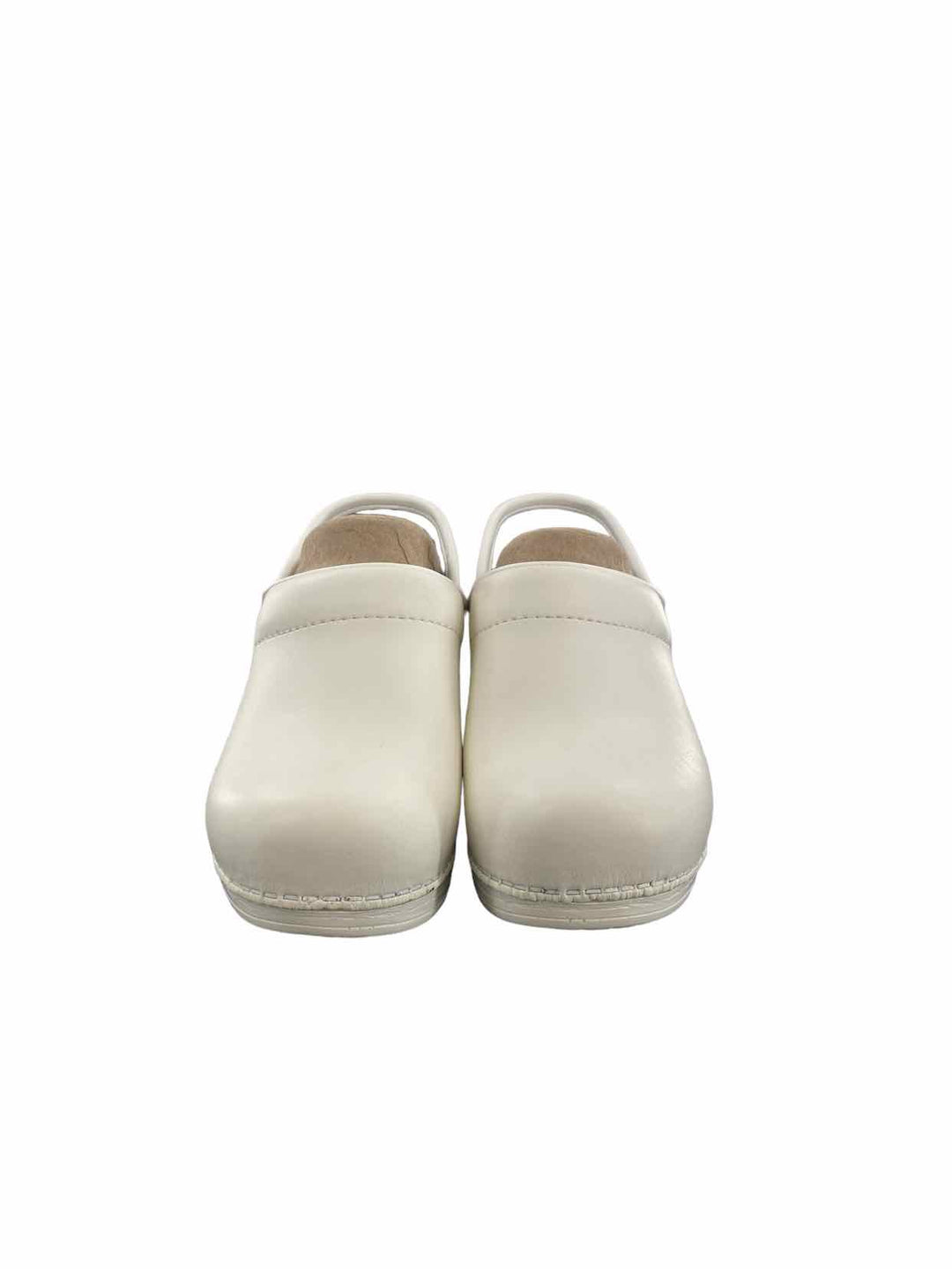 Dansko Shoe Size 36 White Leather Clogs