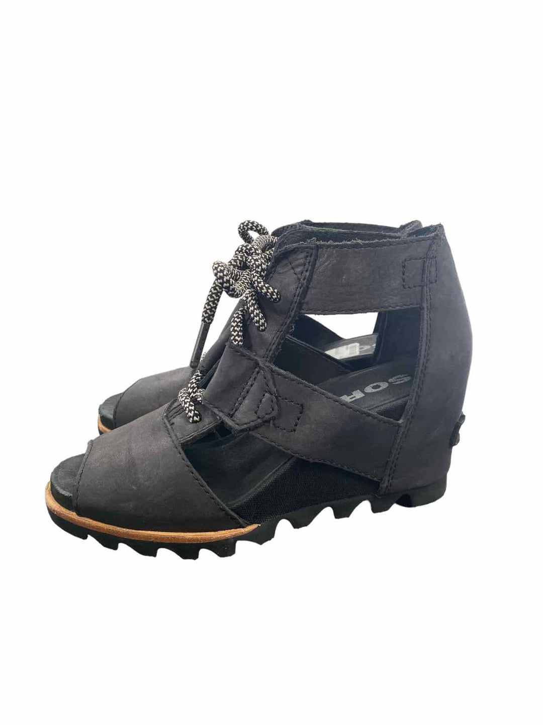 Sorel Shoe Size 6 Black Sandals