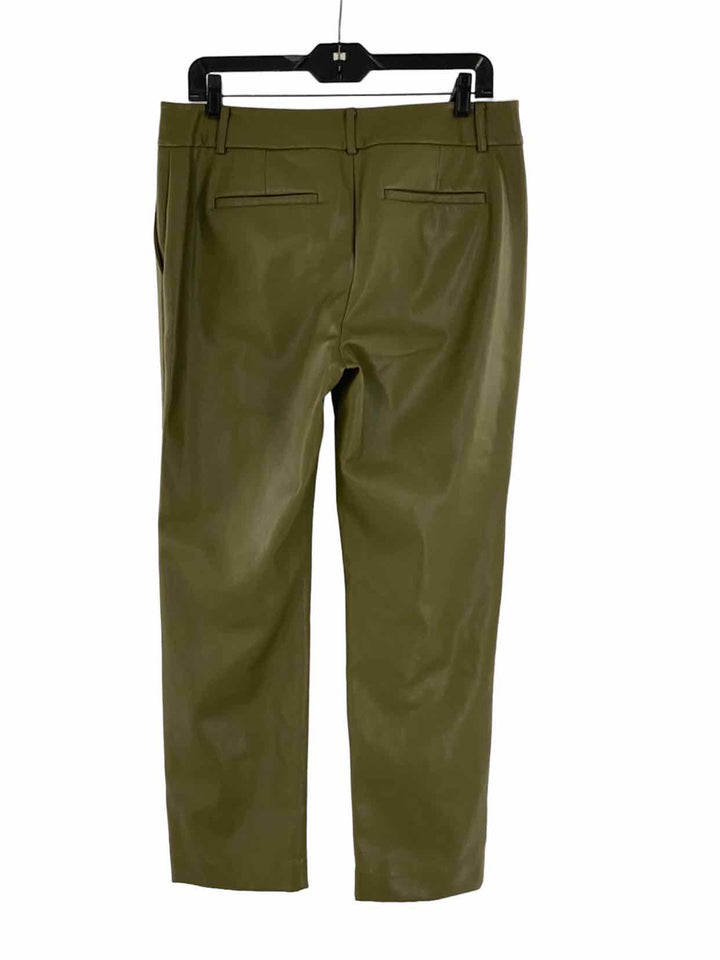 Ann Taylor Size 6 Olive Green Faux Leather Pants