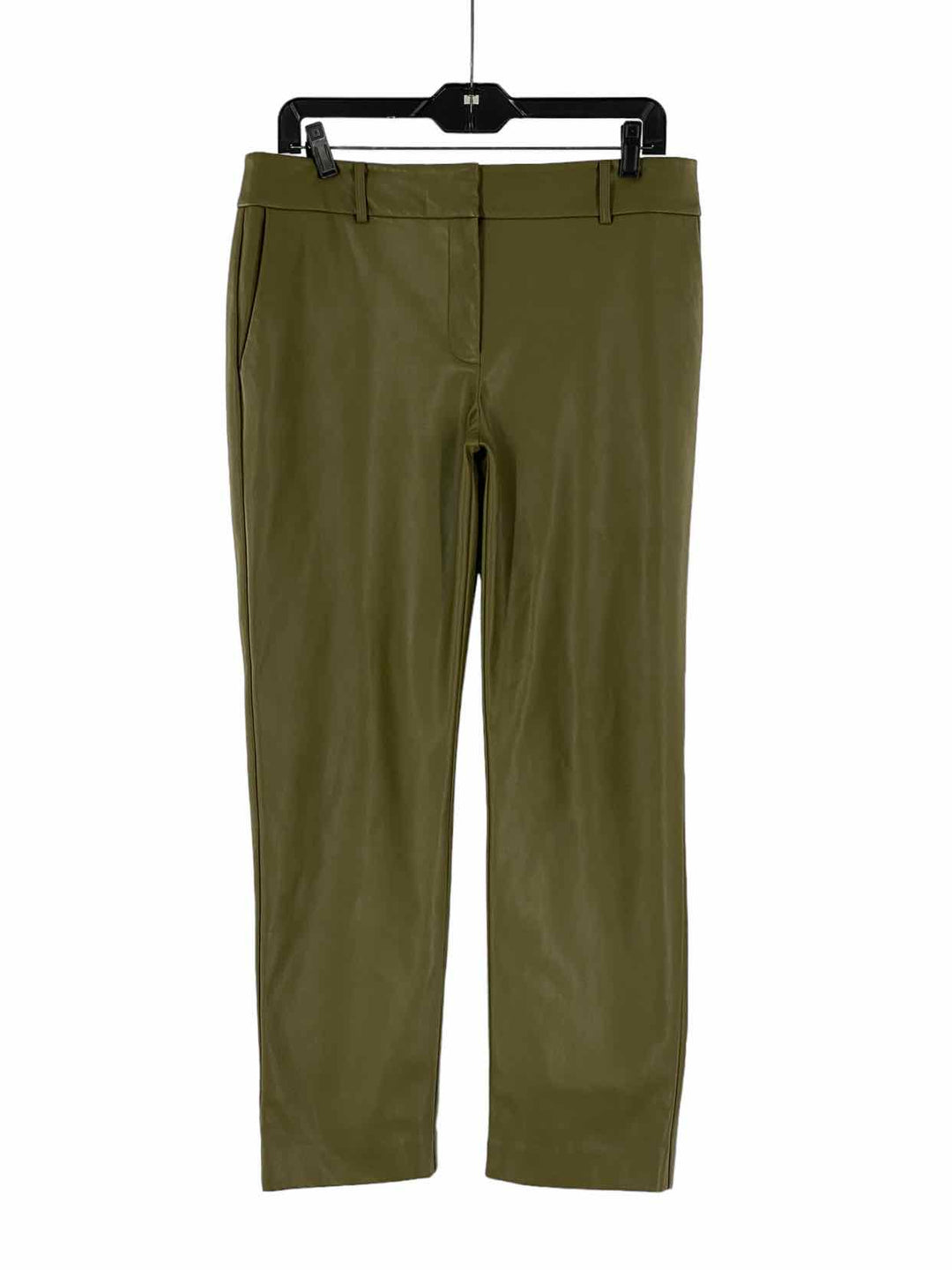 Ann Taylor Size 6 Olive Green Faux Leather Pants