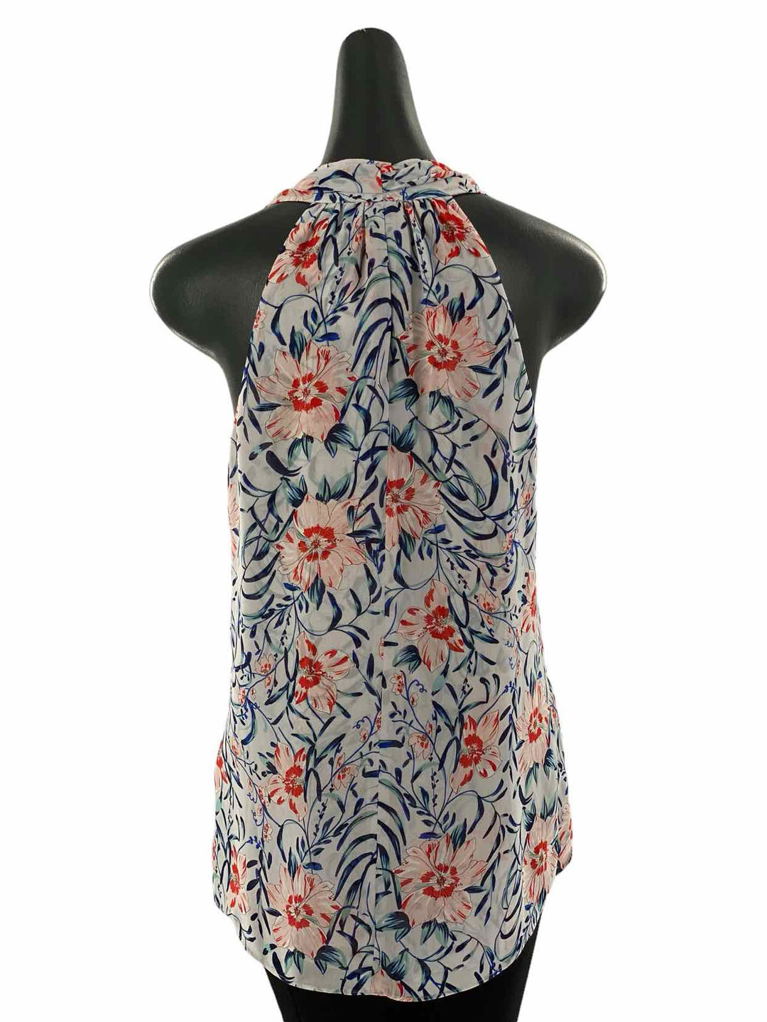 Cabi Size XS Light Blue Red Floral Tank Top