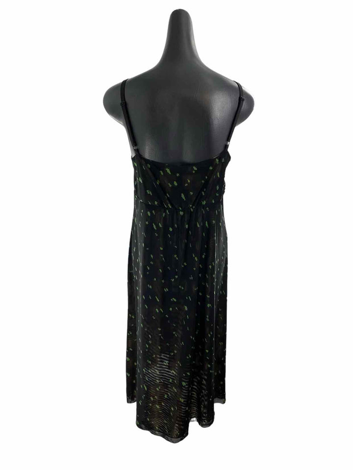 Cabi Size M Black/Green Beige Print NWOT Dress
