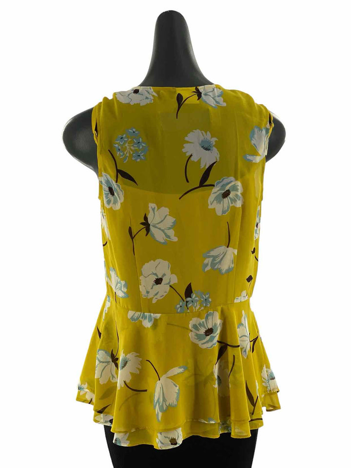Cabi Size S Yellow Flowers Tank Top