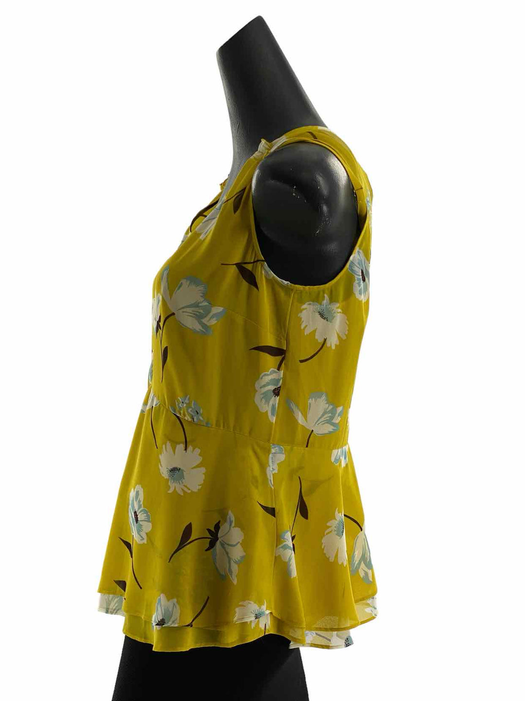 Cabi Size S Yellow Flowers Tank Top