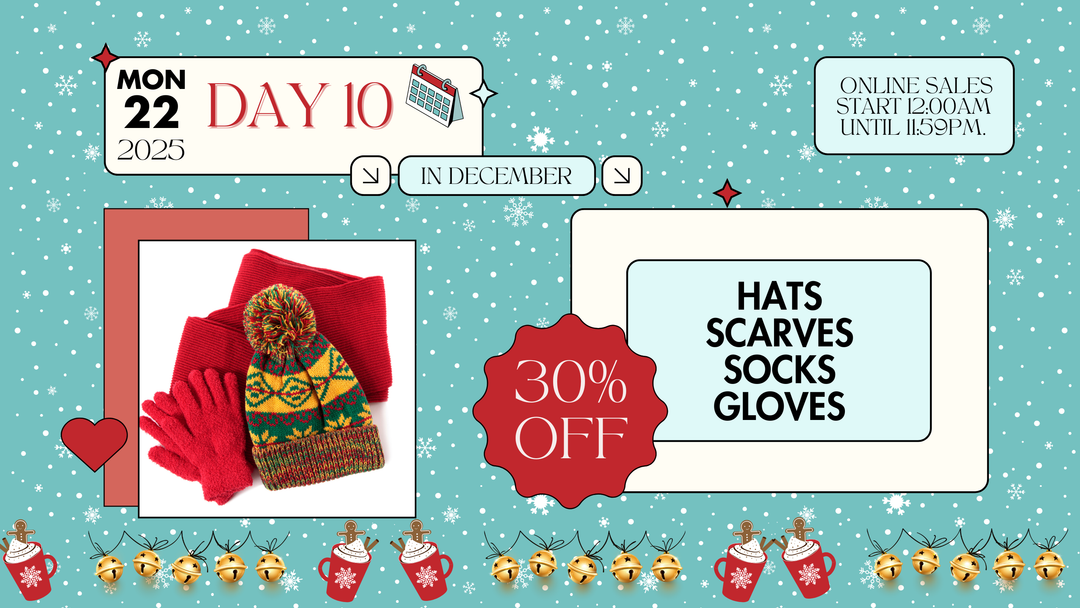 12 Days of Christmas: Day 10: Hats/Scarves/Socks/Gloves