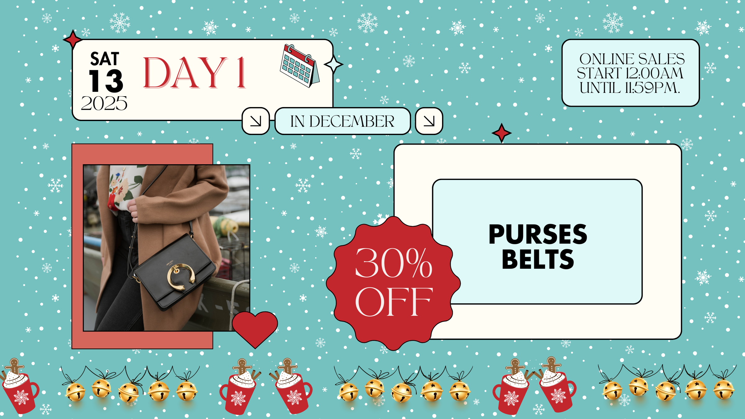 12 Days of Christmas Day 1: Purses/belts