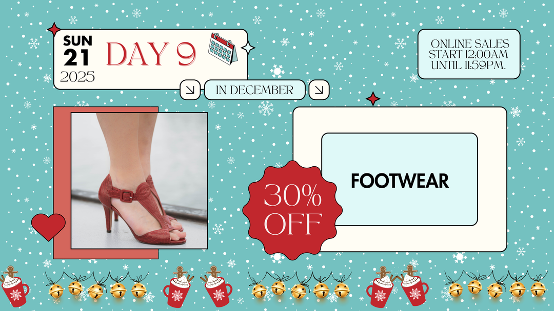 12 Days of Christmas: Day 9: Footwear