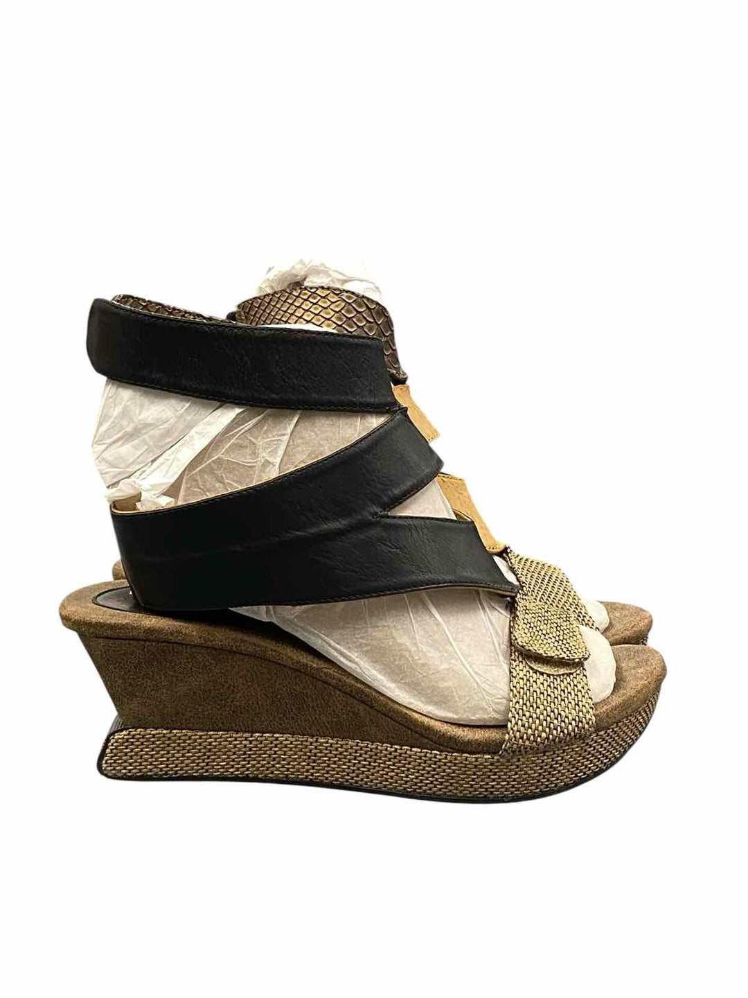 Modzori Shoe Size 8 Brown Black Vegan Reversible Sandals