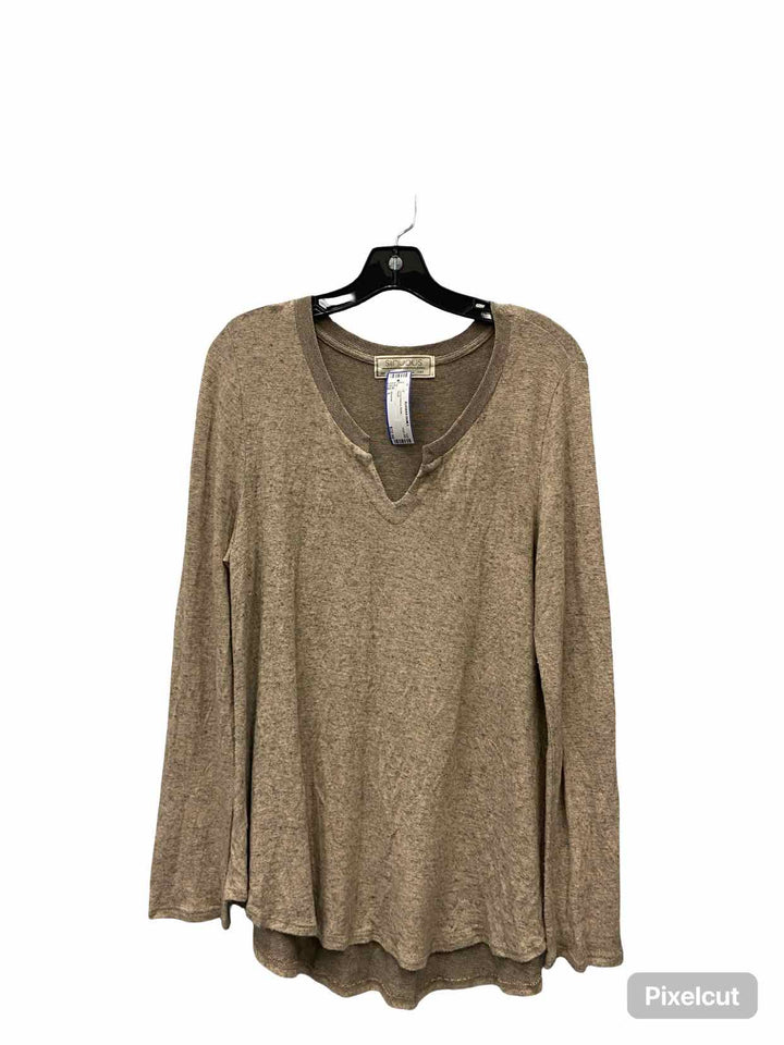 Sinuous Size L Beige Long Sleeve Shirts