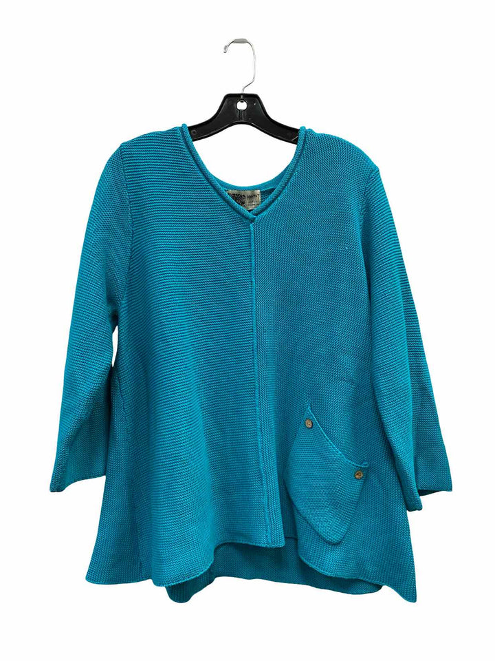 Habitat Size L Teal Sweater