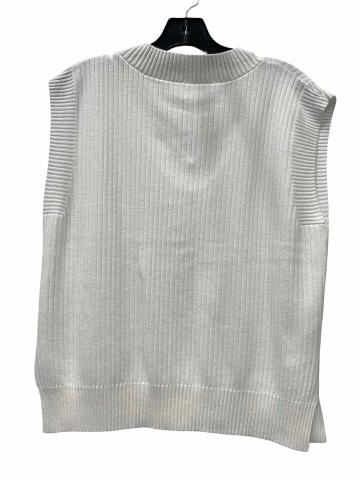 Unknown Brand Size M White Vest Sweater