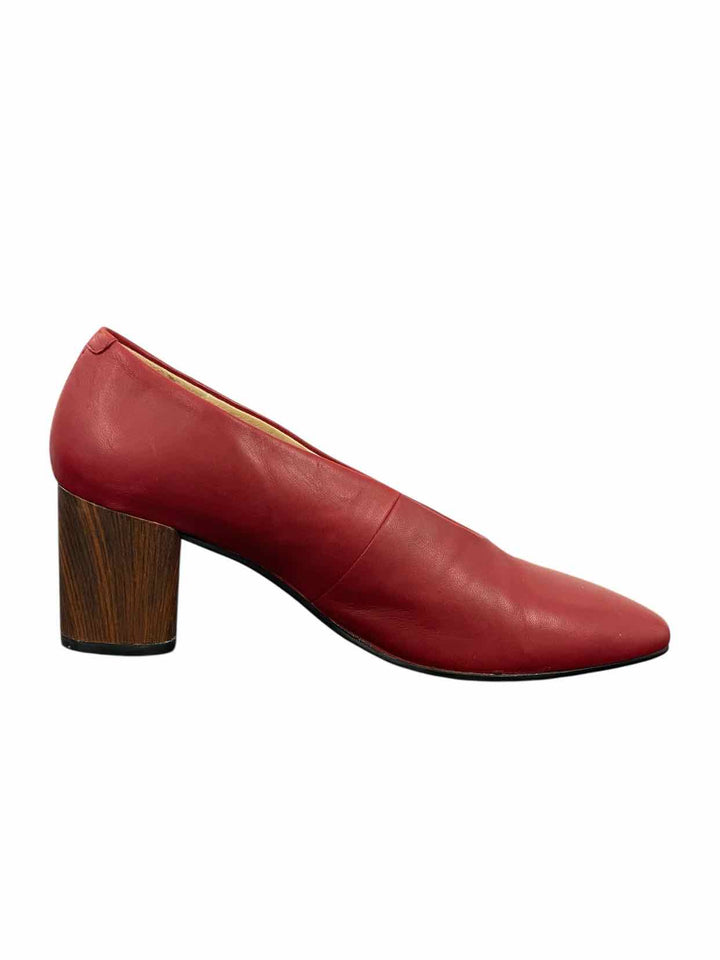 Vagabond Shoe Size 38 Red Leather Heels