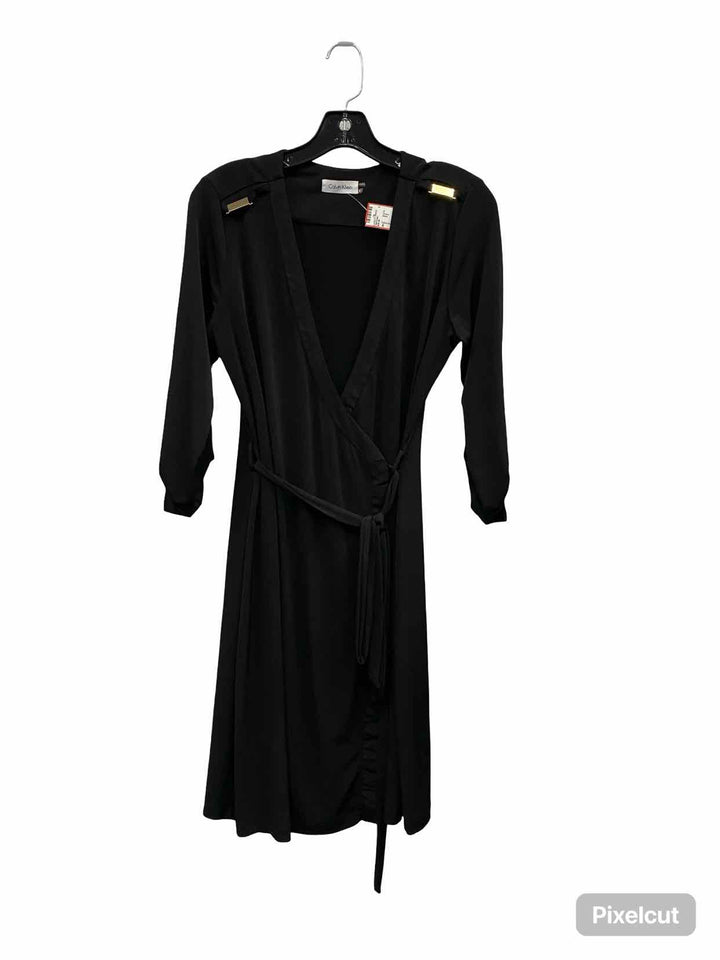 Calvin Klein Size 6 Black Dress