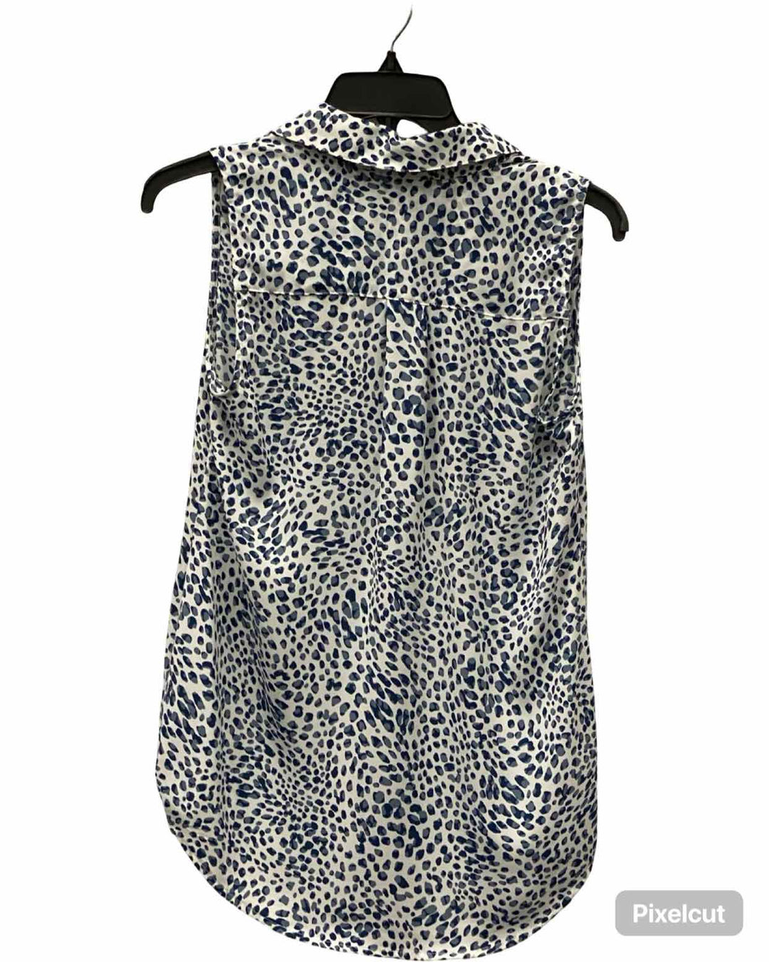 Cabi Size XS Blue White leapard Tank Top