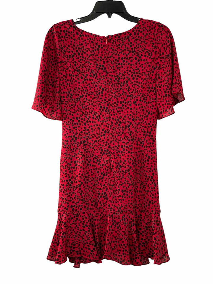 BB Dakota Size 6 Red Black Cheetah Dress