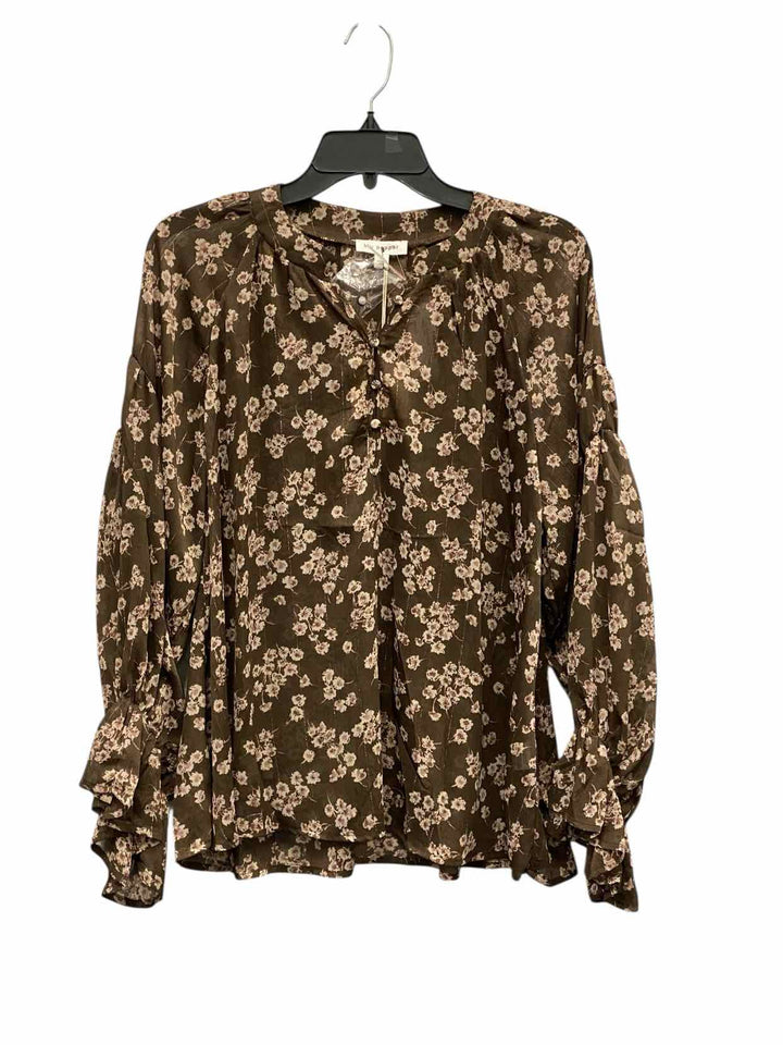 Blu Pepper Size L Brown Long Sleeve Shirts