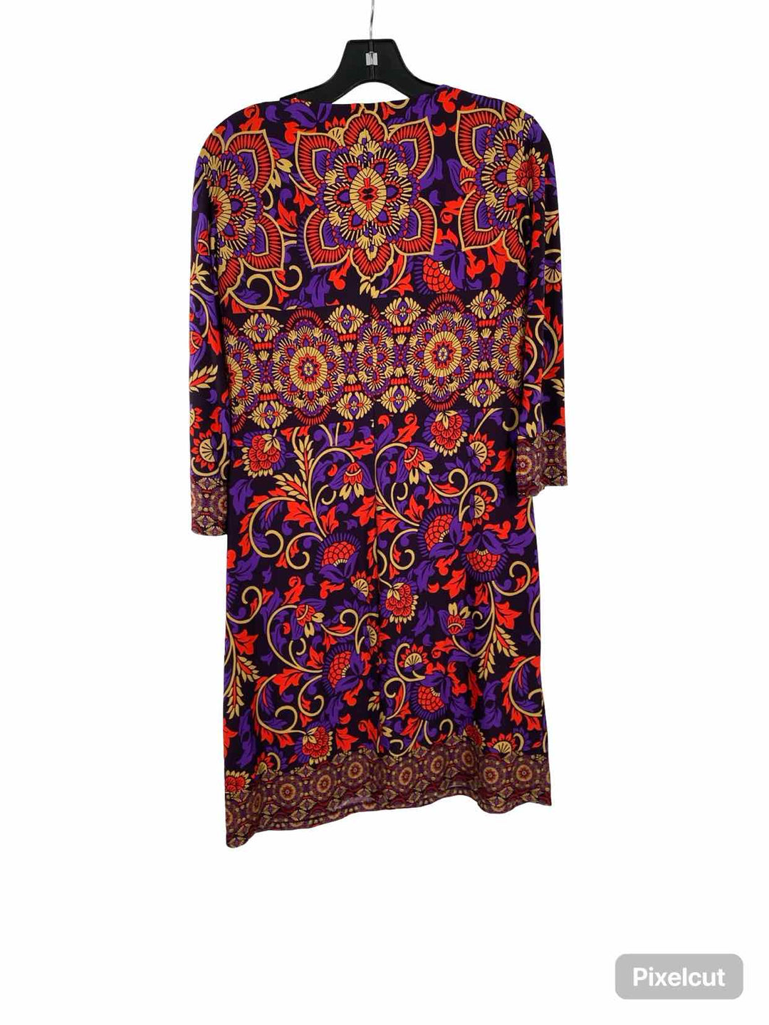 DM Collection Size 6 Black Red & Purple Dress