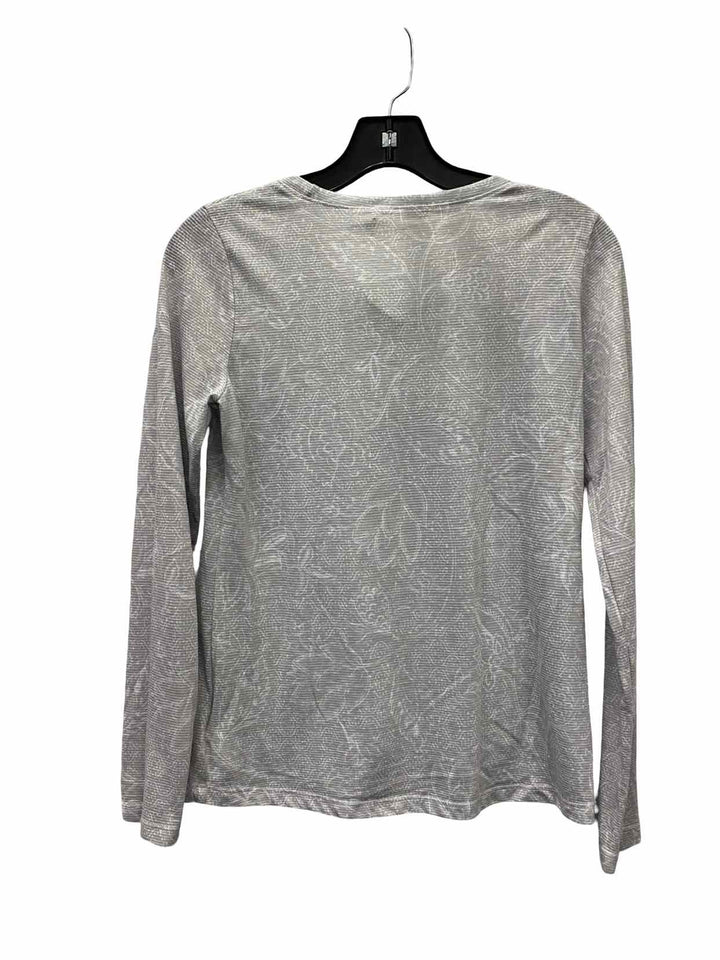 PrAna Size S Gray Floral Long Sleeve Shirts