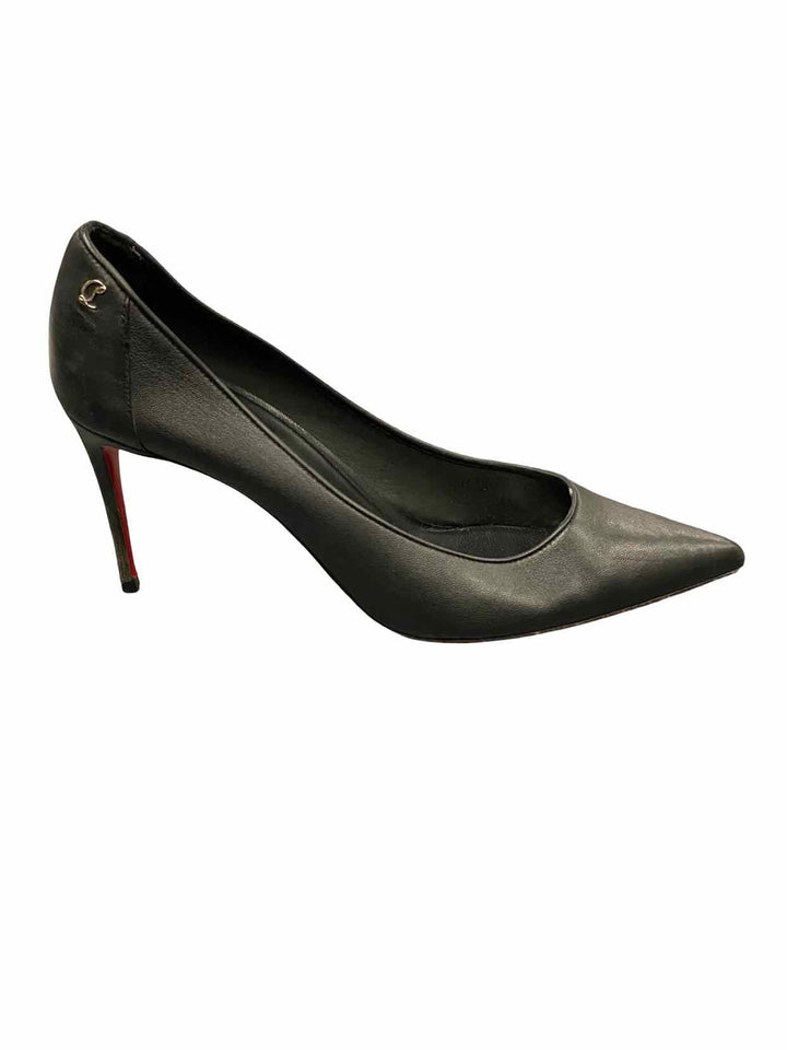 Christian Louboutin Shoe Size 38.5 Black Leather Kate 85 Heels