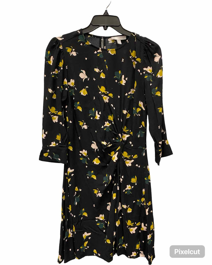 Chelsea 28 Size XS Black Yellow Floral Dress