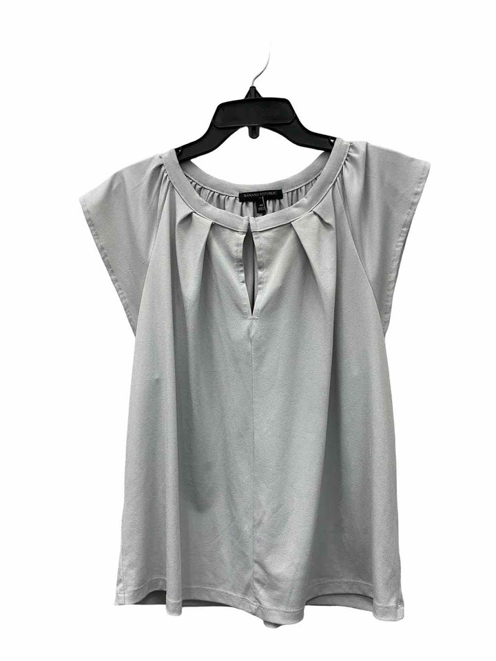 Banana Republic Size M Gray Short Sleeve Shirts