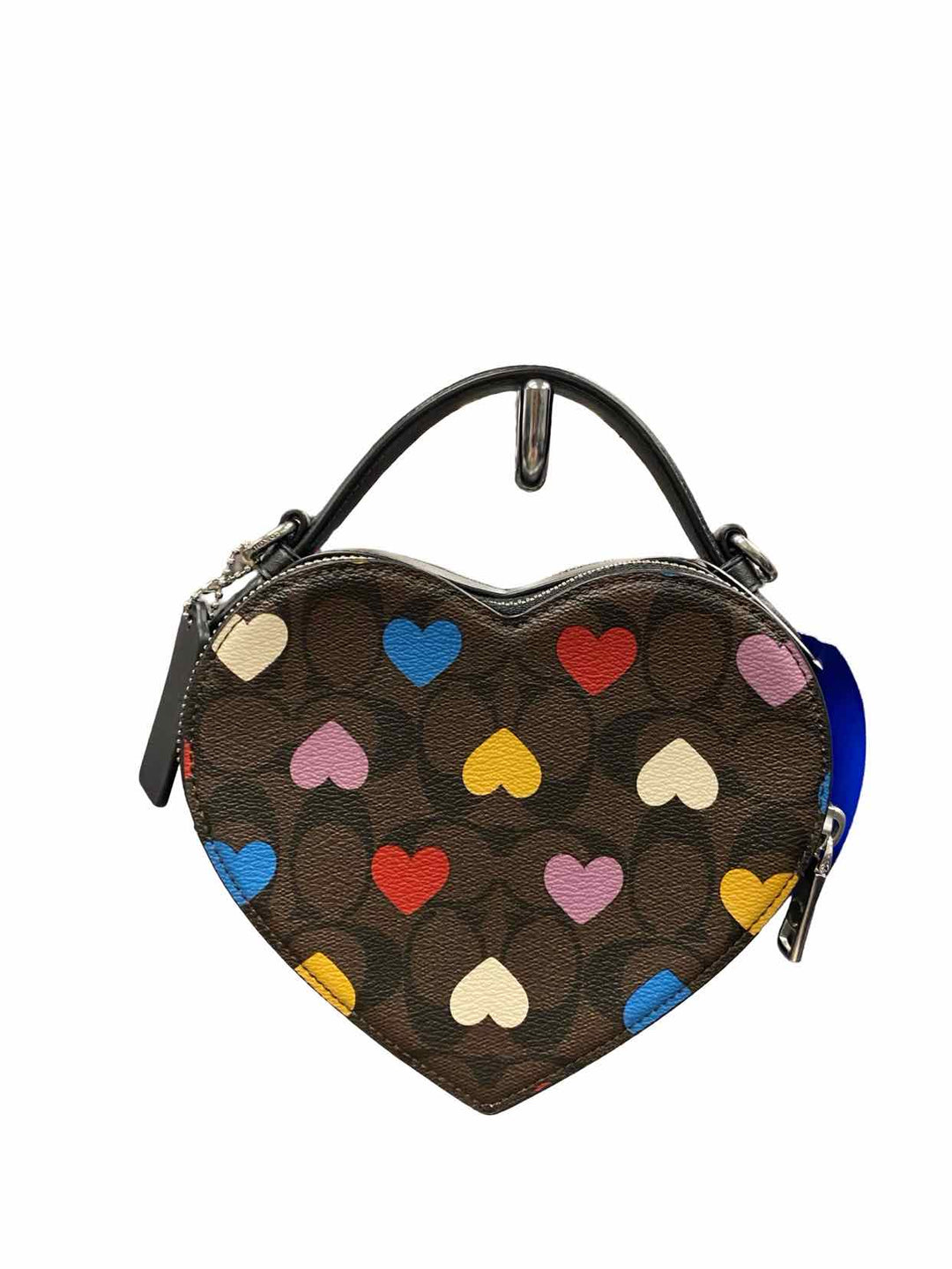 COACH Brown CP022 Heart Crossbody Purse
