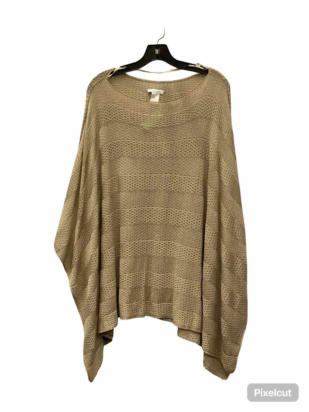 New York & Co. Size One Size Brown Striped Sweater