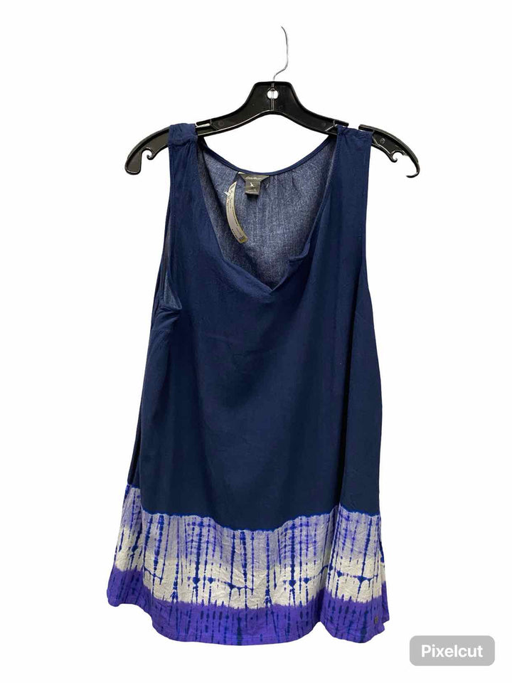 Eddie Bauer Size XL Blue Print Tank Top