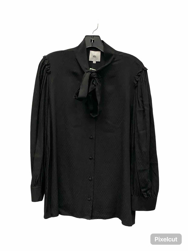 GWYN G. by Goop Size 12 Black Long Sleeve Shirts