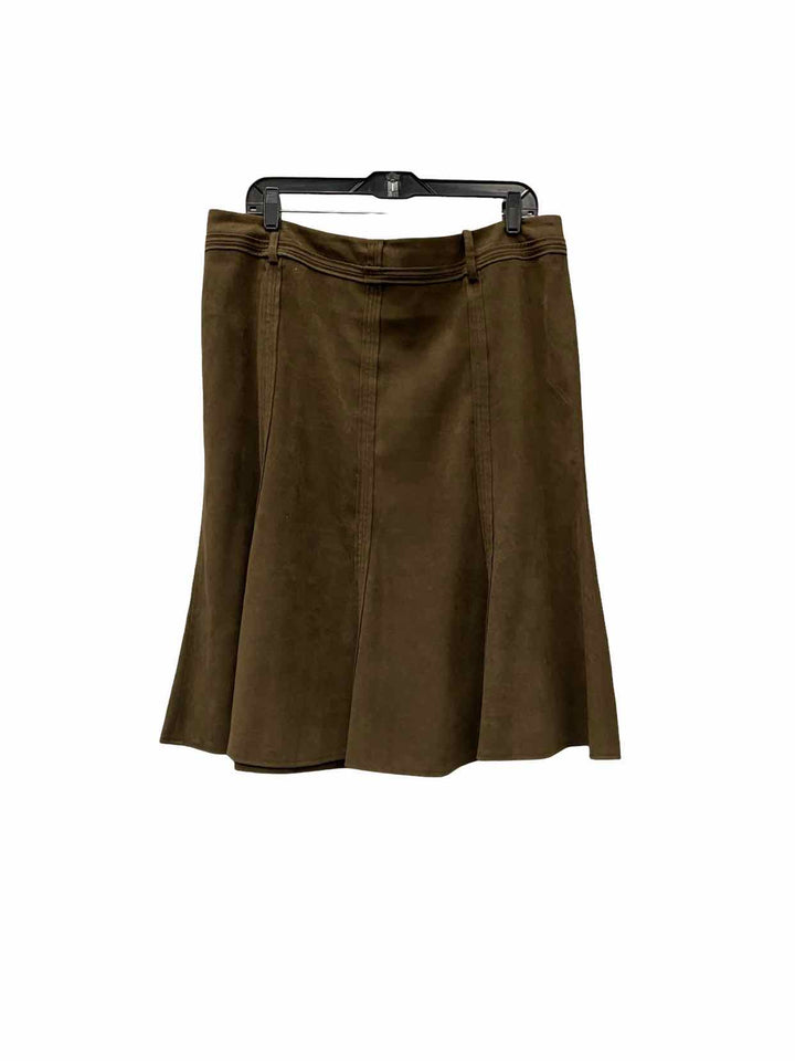 Larry Levine Size 16 Brown Skirt