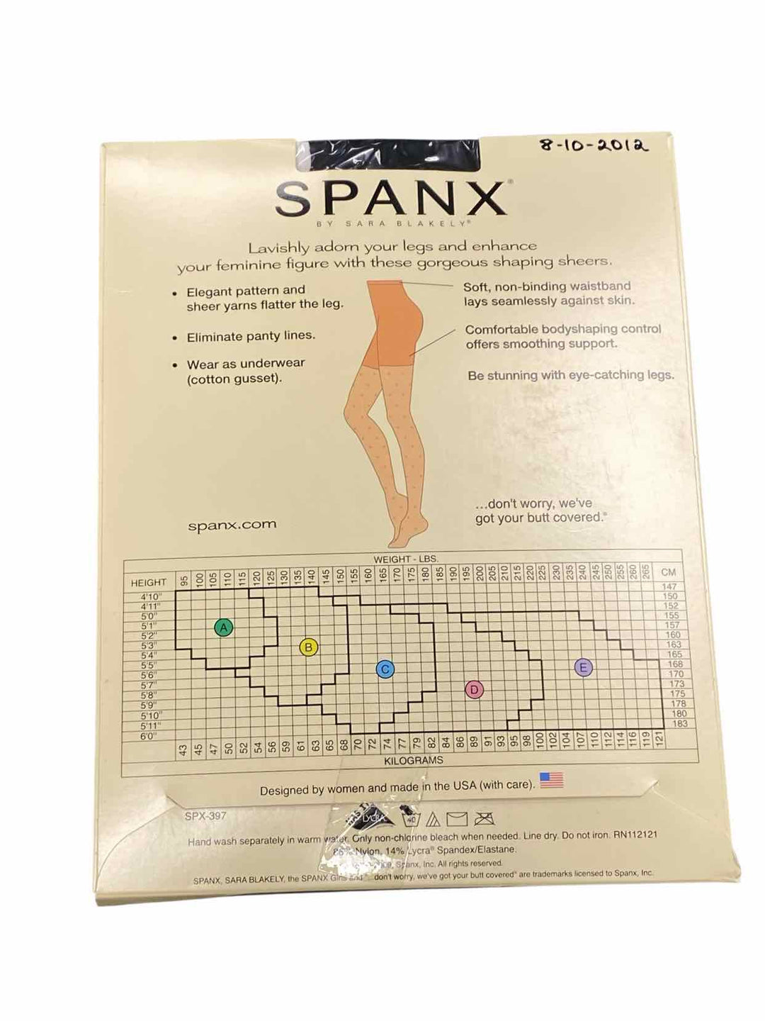 Spanx Black Size E Tights