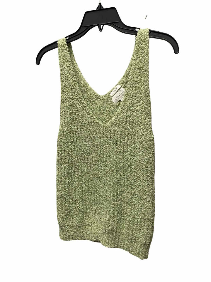 By the River Size L Green Tank Top
