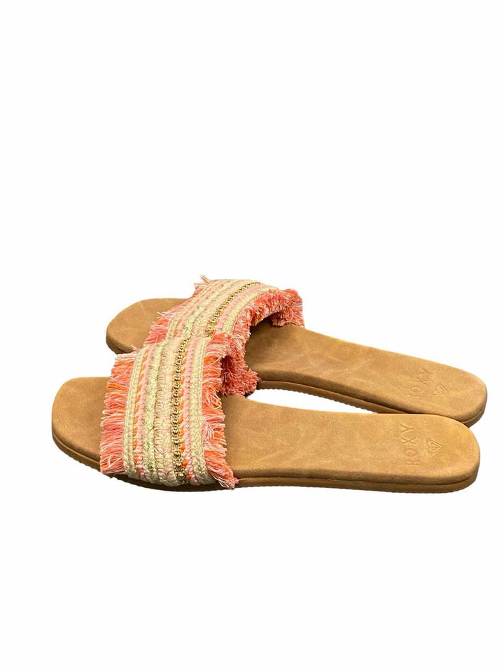 Roxy Shoe Size 10 Brown Pink Sandals