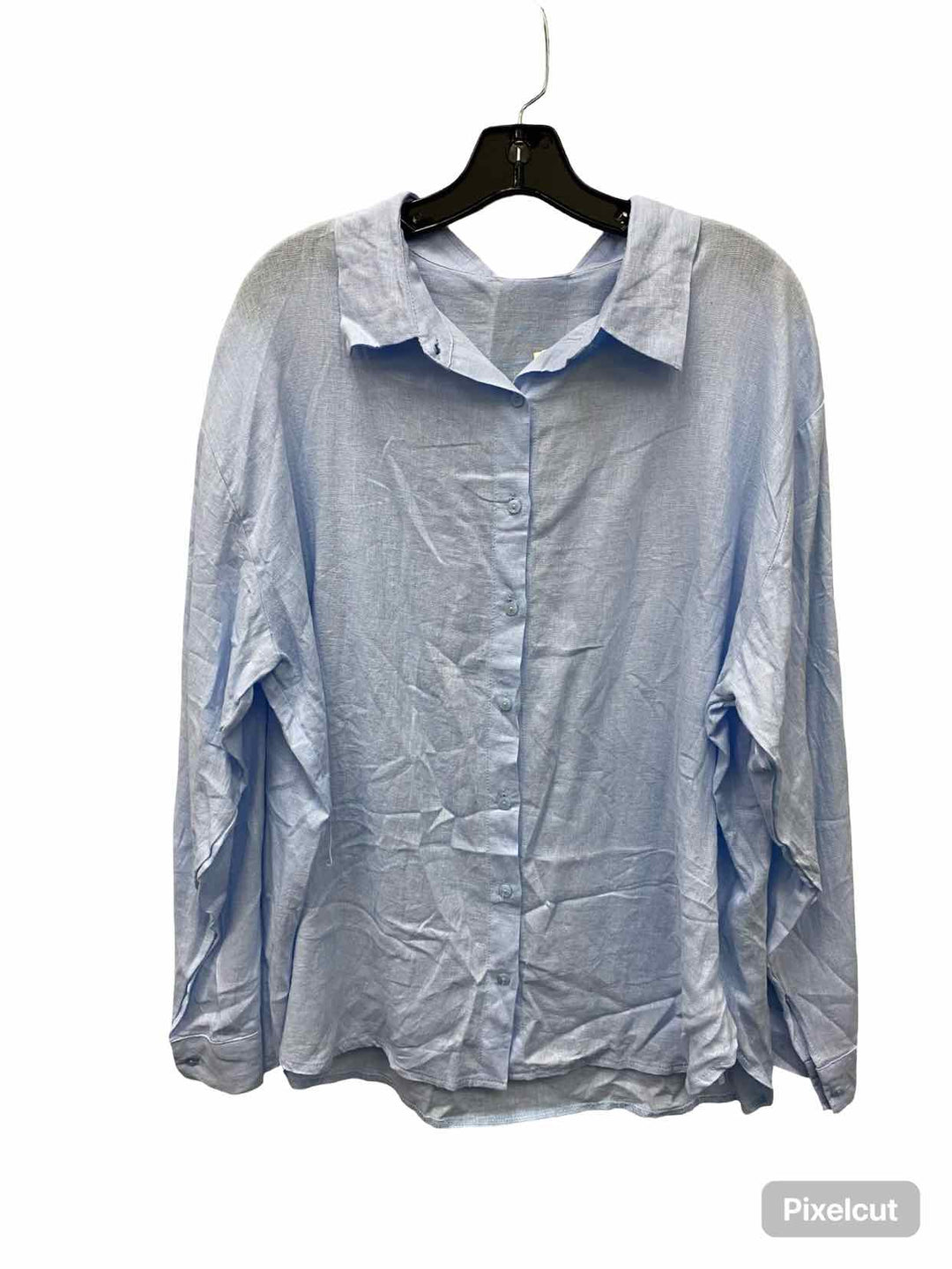 BlankNYC Size L Blue Long Sleeve Shirts