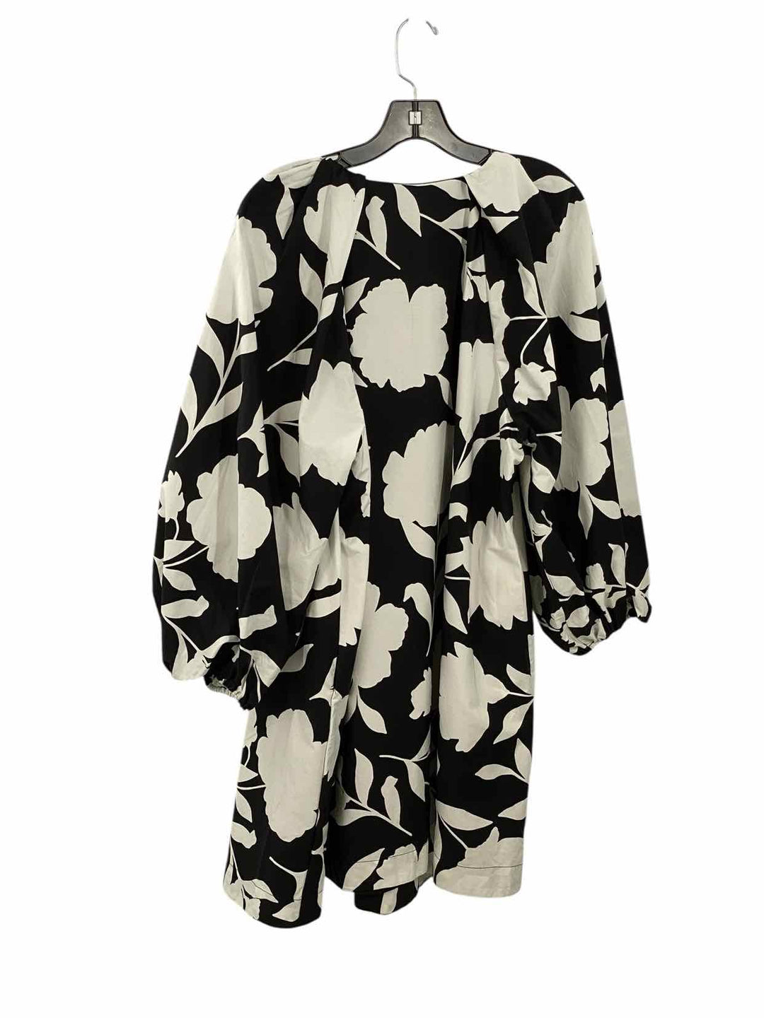 Kate $pade Size XL Black White Floral Cotton Dress