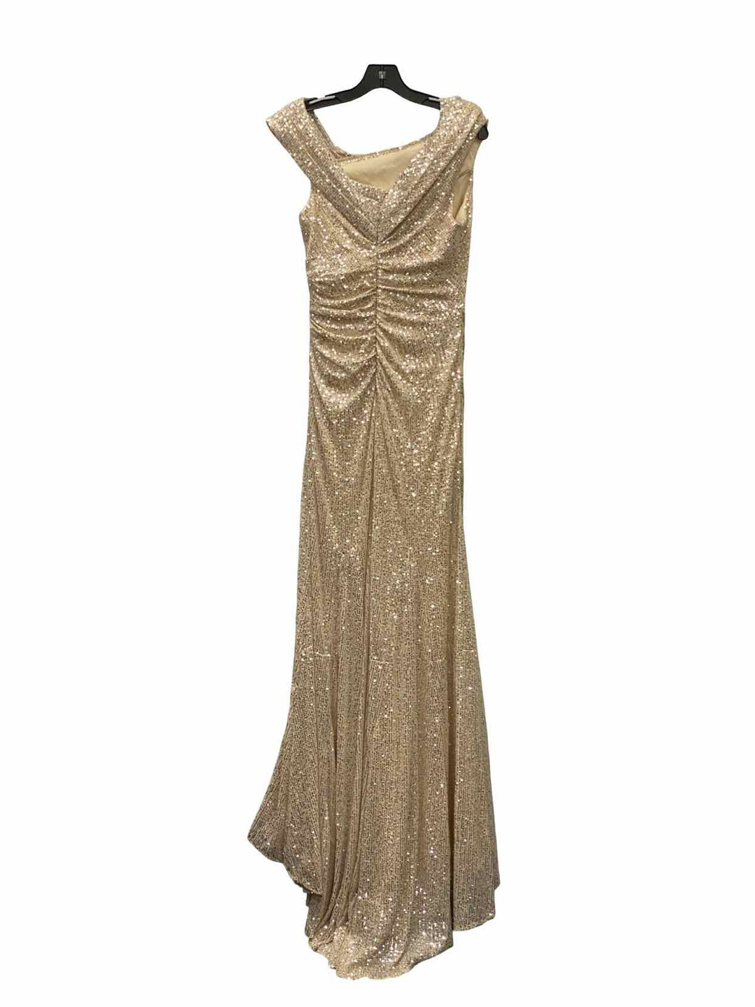MAC DUGGAL Size 8 Nude sequined Dress